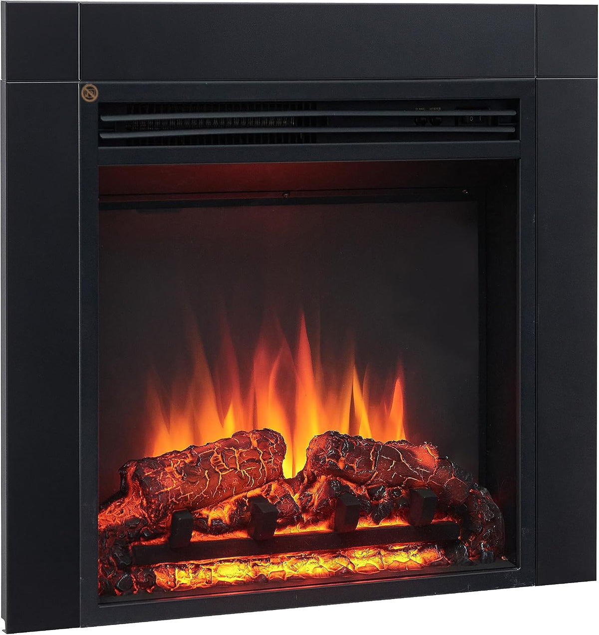 FLAMME 24" Freestanding Electric Fireplace, Innsbruck, Black