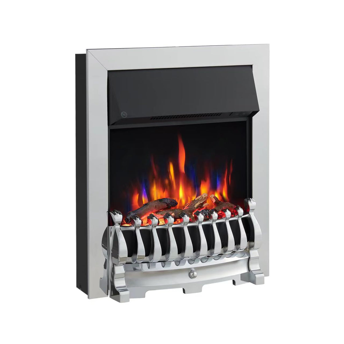 FLAMEKO 16" Freestanding Electric Fireplace Insert, Blenheim Fret, Verona