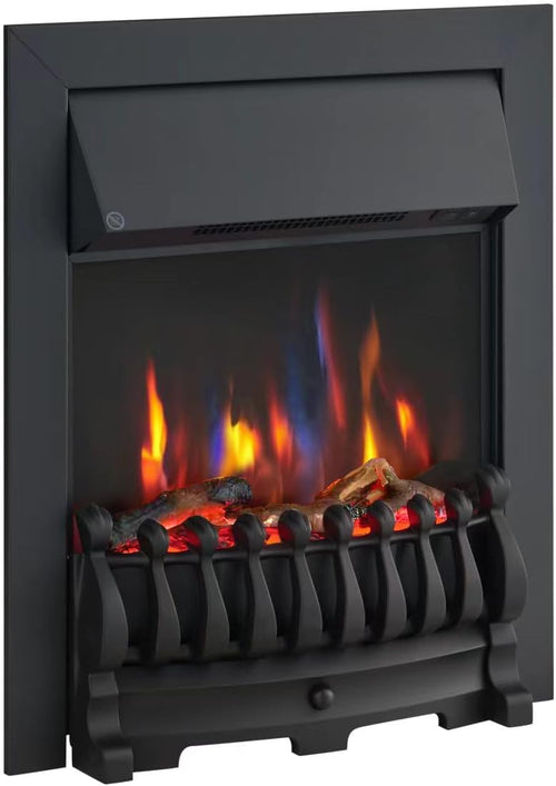 FLAMEKO 16" Freestanding Electric Fireplace Insert, Blenheim Fret, Verona