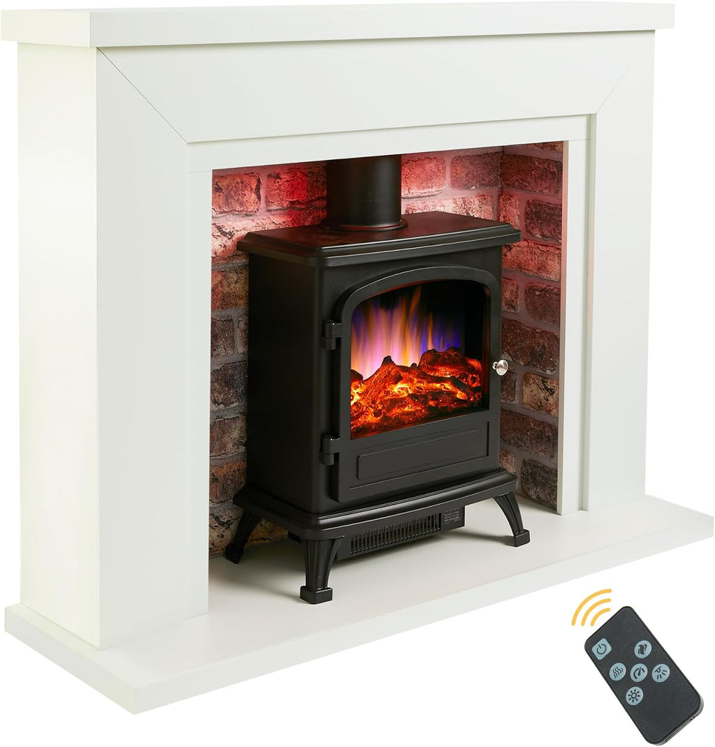 Endeavour Fires Farlington Electric Fire and Surround, Log Burner Stove