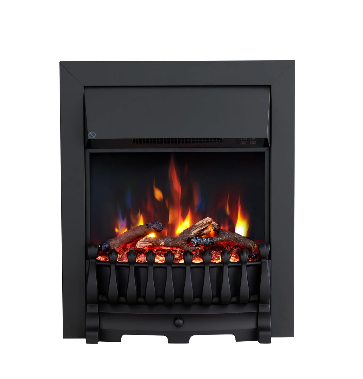 FLAMEKO 16" Freestanding Electric Fireplace Insert, Blenheim Fret, Verona