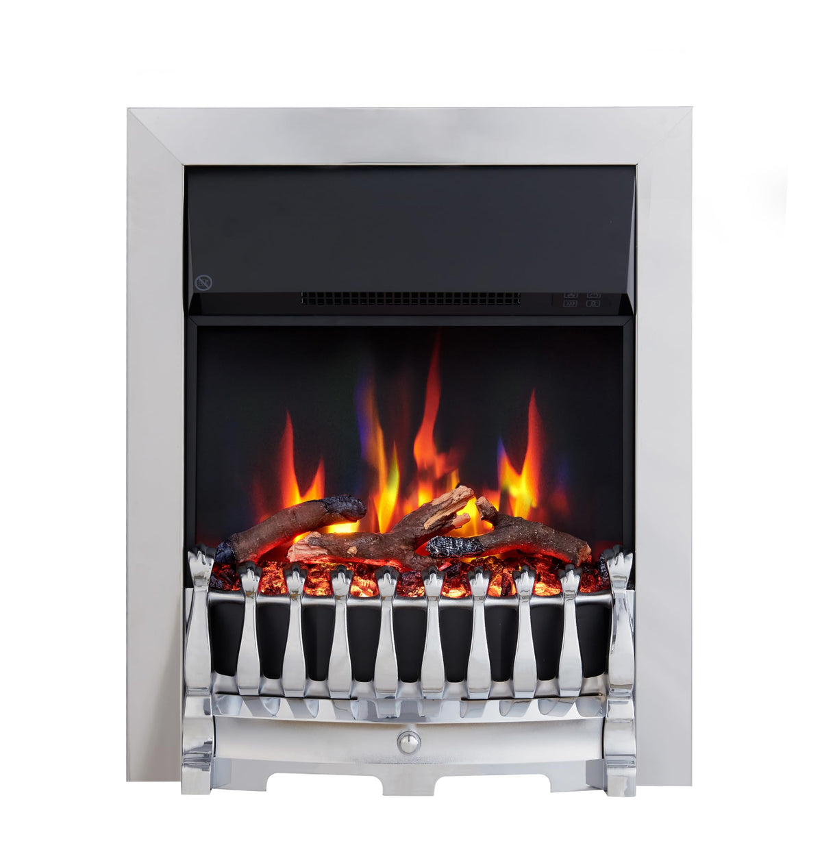 FLAMEKO 16" Freestanding Electric Fireplace Insert, Blenheim Fret, Verona