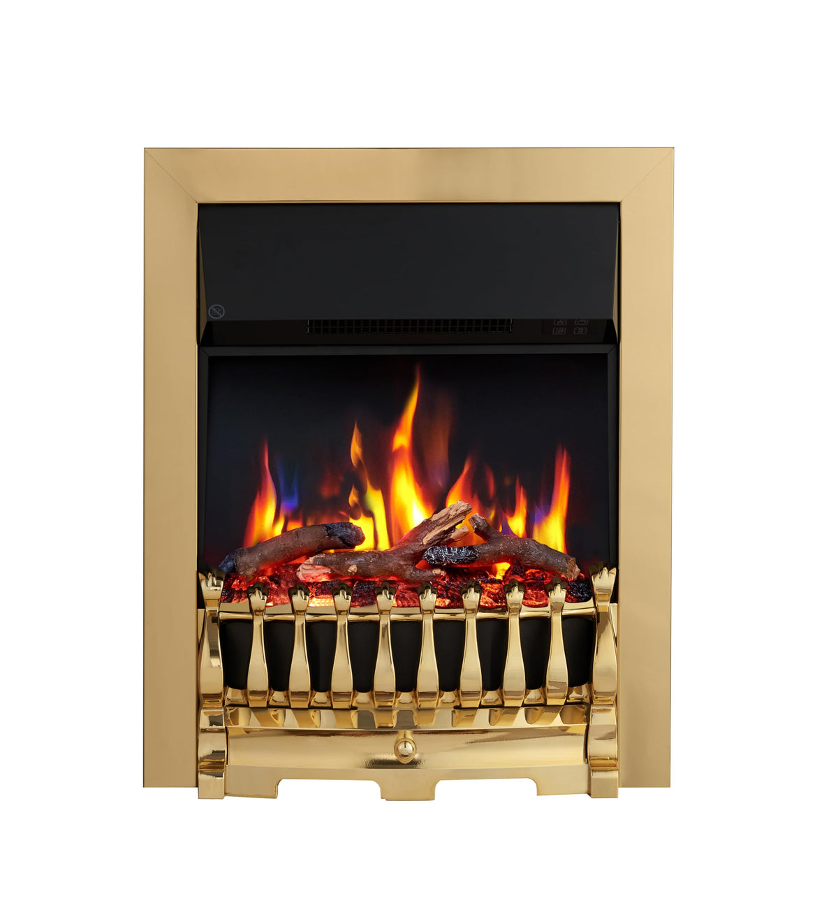 FLAMEKO 16" Freestanding Electric Fireplace Insert, Blenheim Fret, Verona