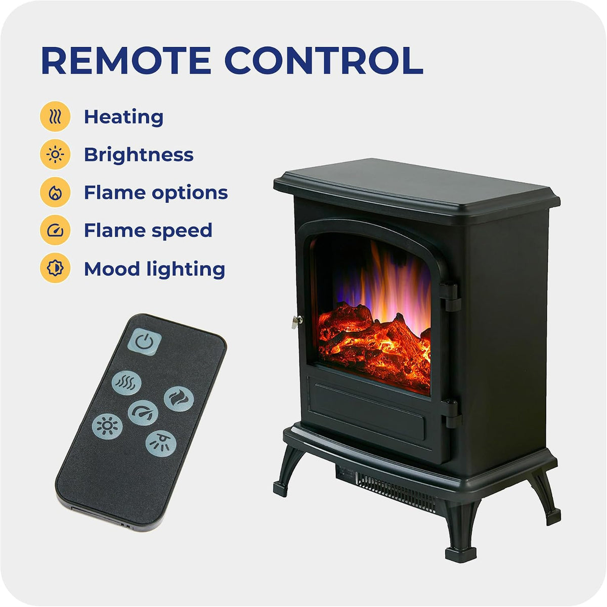 Endeavour Fires Farlington Electric Fire and Surround, Log Burner Stove